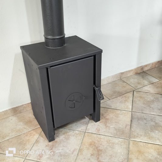 Teba econo wood burner + full chimney system