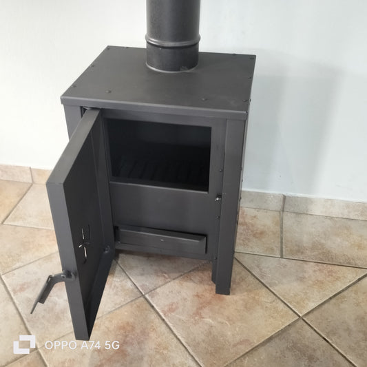 Teba econo wood burner + full chimney system