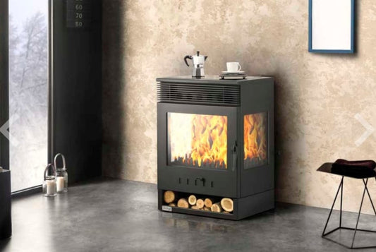 Teba triglass premium wood stove